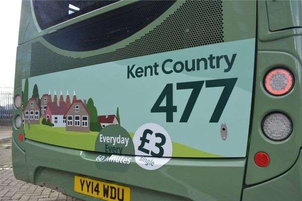 One of the Kent Country buses at the Kent Country Launch